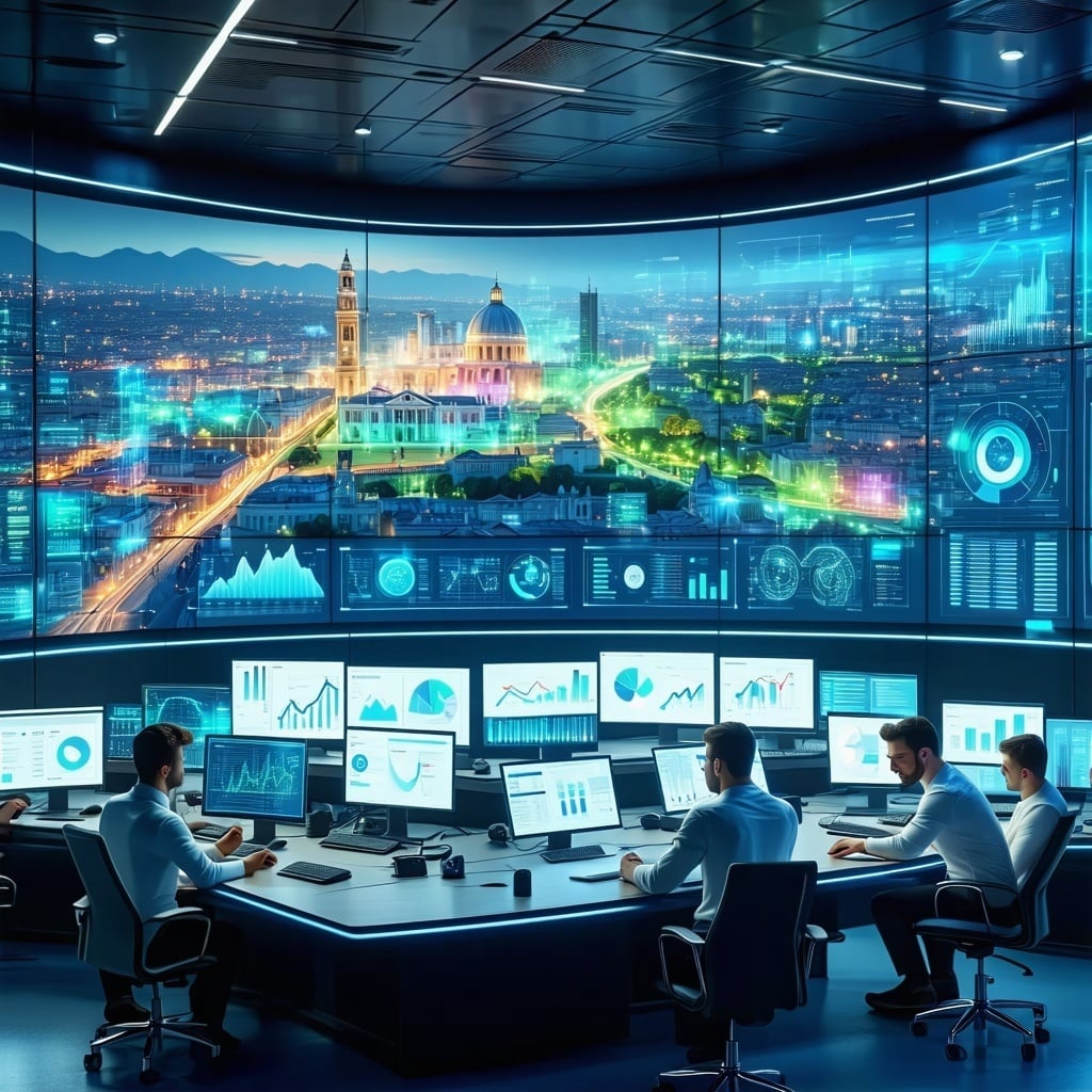 The-image-depicts-a-futuristic-control-room-bustling-with-advanced-technology-and-digital-interfaces-A-large-curved-screen-dominates-the-space-displa.jpg